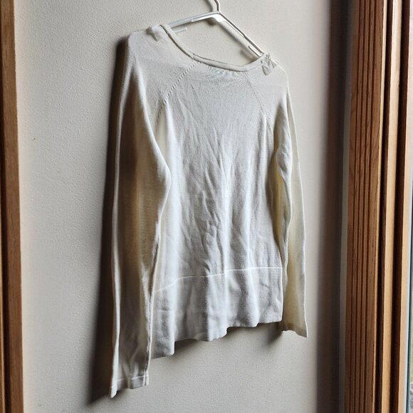 Daisy Fuentes Cream Ruffled Button Down Cardigan Size Small - Picture 12 of 16